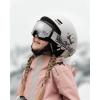 imageOutdoorMaster Kids Ski Helmet and Goggles Set Snowboard Helmet Durable PC Shell ampamp EPS Foam Snow Helmet 12 Cooling Vents Dial Fit Skiing Helmet SafetyCertified Snow Sport Helmets for Boys ampamp GirlsArctic White