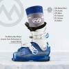 imageOutdoorMaster Kids Ski Socks  Merino Wool Blend Over the Calf DesignBlue gray
