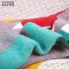 imageOutdoorMaster Kids Ski Socks  Merino Wool Blend Over the Calf DesignDust Gray  Blue Mountains  Woodland Green