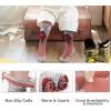 imageOutdoorMaster Kids Ski Socks  Merino Wool Blend Over the Calf DesignPink Gray