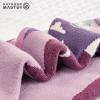 imageOutdoorMaster Kids Ski Socks  Merino Wool Blend Over the Calf DesignPurple Gray
