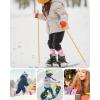imageOutdoorMaster Kids Ski Socks  Merino Wool Blend Over the Calf DesignZ Purple peach Pink
