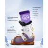 imageOutdoorMaster Kids Ski Socks  Merino Wool Blend Over the Calf DesignZ Purple peach Pink