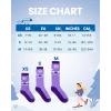 imageOutdoorMaster Kids Ski Socks  Merino Wool Blend Over the Calf DesignZ Purple peach Pink