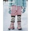 imageOutdoorMaster Kids Ski Socks 23Pack Merino Wool Compression Thermal Socks with Boys ampamp Girls Over The Calf NonSlip CuffBlack Gray