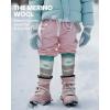 imageOutdoorMaster Kids Ski Socks 23Pack Merino Wool Compression Thermal Socks with Boys ampamp Girls Over The Calf NonSlip CuffGreenorangeblue
