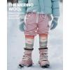 imageOutdoorMaster Kids Ski Socks 23Pack Merino Wool Compression Thermal Socks with Boys ampamp Girls Over The Calf NonSlip CuffPink