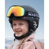 imageOutdoorMaster Owl Kids Ski Goggles OTG AntiFog Snowboard Goggles with 100 UV ProtectionBlack Framevlt 15 Revo Colorful