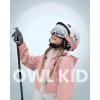 imageOutdoorMaster Owl Kids Ski Goggles OTG AntiFog Snowboard Goggles with 100 UV ProtectionWhite Framevlt 10 Silver Lens