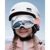 imageOutdoorMaster Owl Kids Ski Goggles OTG AntiFog Snowboard Goggles with 100 UV ProtectionWhite Framevlt 10 Silver Lens
