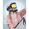 imageOutdoorMaster Owl Kids Ski Goggles OTG AntiFog Snowboard Goggles with 100 UV ProtectionWhite Framevlt 12 Revo Gold