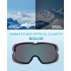 imageOutdoorMaster Owl Kids Ski Goggles OTG AntiFog Snowboard Goggles with 100 UV ProtectionWhite Framevlt 13 Revo Pink