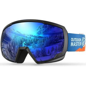 imageOutdoorMaster Kids Ski Goggles Snowboard Goggles  Youth Snow GogglesBluelens Vlt 19