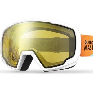 imageOutdoorMaster Kids Ski Goggles Snowboard Goggles  Youth Snow GogglesYellowlens Vlt 84