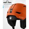 imageOutdoorMaster Deer Ski HelmetSnowboard Helmet for Adults  Durable PC Shell Protective EPS Foam ampamp 12 Cooling Vents Snow Helmets for Men Women ampamp YouthMatte Orange
