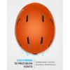 imageOutdoorMaster Deer Ski HelmetSnowboard Helmet for Adults  Durable PC Shell Protective EPS Foam ampamp 12 Cooling Vents Snow Helmets for Men Women ampamp YouthMatte Orange