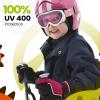 imageOutdoorMaster Kids Ski Goggles  Helmet Compatible Snow Goggles for Boys ampamp Girls with 100 UV ProtectionA03 Vlt 46