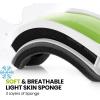 imageOutdoorMaster Kids Ski Goggles  Helmet Compatible Snow Goggles for Boys ampamp Girls with 100 UV ProtectionBrightgreenlens Vlt 77