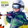 imageOutdoorMaster Kids Ski Goggles  Helmet Compatible Snow Goggles for Boys ampamp Girls with 100 UV ProtectionVlt 101