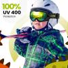 imageOutdoorMaster Kids Ski Goggles  Helmet Compatible Snow Goggles for Boys ampamp Girls with 100 UV ProtectionVlt 133