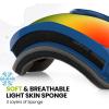 imageOutdoorMaster Kids Ski Goggles  Helmet Compatible Snow Goggles for Boys ampamp Girls with 100 UV ProtectionVlt 143