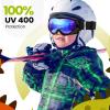imageOutdoorMaster Kids Ski Goggles  Helmet Compatible Snow Goggles for Boys ampamp Girls with 100 UV ProtectionVlt 15