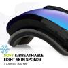 imageOutdoorMaster Kids Ski Goggles  Helmet Compatible Snow Goggles for Boys ampamp Girls with 100 UV ProtectionVlt 15