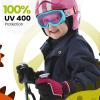 imageOutdoorMaster Kids Ski Goggles  Helmet Compatible Snow Goggles for Boys ampamp Girls with 100 UV ProtectionVlt 461