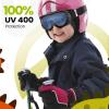 imageOutdoorMaster Kids Ski Goggles  Helmet Compatible Snow Goggles for Boys ampamp Girls with 100 UV ProtectionVlt 60