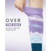 imageOutdoorMaster Ski Socks 2Pair Pack Skiing and Snowboarding Thermal Socks for Women Over The Calf NonSlip CuffLavender