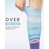 imageOutdoorMaster Ski Socks 2Pair Pack Skiing and Snowboarding Thermal Socks for Women Over The Calf NonSlip CuffViolet Mountain