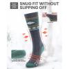 imageSki Socks 2Pack Merino Wool Over The Calf NonSlip Cuff for Men ampamp WomenAGray