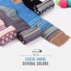 imageSki Socks 2Pack Merino Wool Over The Calf NonSlip Cuff for Men ampamp WomenBlue