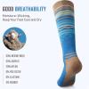 imageSki Socks 2Pack Merino Wool Over The Calf NonSlip Cuff for Men ampamp WomenBlue