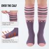 imageSki Socks 2Pack Merino Wool Over The Calf NonSlip Cuff for Men ampamp WomenFringes