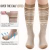 imageSki Socks 2Pack Merino Wool Over The Calf NonSlip Cuff for Men ampamp WomenKhaki
