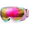 imageOutdoorMaster Kids Ski Goggles  Helmet Compatible Snow Goggles for Boys ampamp Girls with 100 UV ProtectionA02 Vlt 131