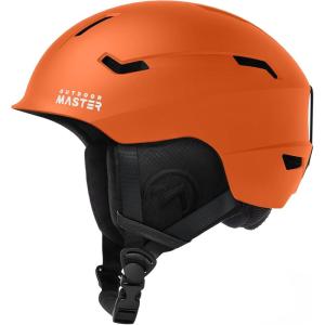 imageOutdoorMaster Deer Ski HelmetSnowboard Helmet for Adults  Durable PC Shell Protective EPS Foam ampamp 12 Cooling Vents Snow Helmets for Men Women ampamp YouthMatte Orange