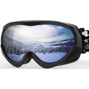 imageOutdoorMaster Kids Ski Goggles  Helmet Compatible Snow Goggles for Boys ampamp Girls with 100 UV ProtectionVlt 101
