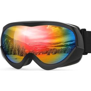 imageOutdoorMaster Kids Ski Goggles  Helmet Compatible Snow Goggles for Boys ampamp Girls with 100 UV ProtectionVlt 14