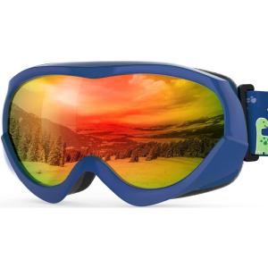 imageOutdoorMaster Kids Ski Goggles  Helmet Compatible Snow Goggles for Boys ampamp Girls with 100 UV ProtectionVlt 143