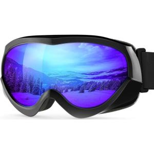 imageOutdoorMaster Kids Ski Goggles  Helmet Compatible Snow Goggles for Boys ampamp Girls with 100 UV ProtectionVlt 15