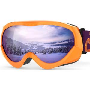imageOutdoorMaster Kids Ski Goggles  Helmet Compatible Snow Goggles for Boys ampamp Girls with 100 UV ProtectionVlt 30