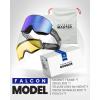imageOutdoorMaster Falcon Ski Goggles Lens by ZEISS OTG Snowboard Goggles Antifog Magnetic Interchangeable Lens Snow GogglesAhydroblue Vlt 27  Yellowlens
