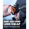 imageOutdoorMaster Falcon Ski Goggles Lens by ZEISS OTG Snowboard Goggles Antifog Magnetic Interchangeable Lens Snow GogglesAhydrored Vlt 25  Yellowlens
