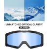 imageOutdoorMaster Falcon Ski Goggles Lens by ZEISS OTG Snowboard Goggles Antifog Magnetic Interchangeable Lens Snow GogglesLenslightblue Vlt 60
