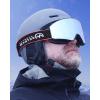 imageOutdoorMaster Falcon Ski Goggles Lens by ZEISS OTG Snowboard Goggles Antifog Magnetic Interchangeable Lens Snow GogglesSpc Strapbluefrozen Vlt 186  Yellowlen