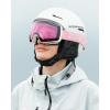 imageOutdoorMaster Heron Ski Goggles with 2 Lens Frameless Magnetic Interchangeable HD Toric Lens OTG Snowboard GogglesAwhiteframe Pink Vlt 46  Silverlens