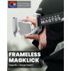 imageOutdoorMaster Heron Ski Goggles with 2 Lens Frameless Magnetic Interchangeable HD Toric Lens OTG Snowboard GogglesAwhiteframe Silver Vlt 10  Yellowlens
