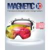 imageOutdoorMaster Heron Ski Goggles with 2 Lens Frameless Magnetic Interchangeable HD Toric Lens OTG Snowboard GogglesLensfuchsia Vlt 45